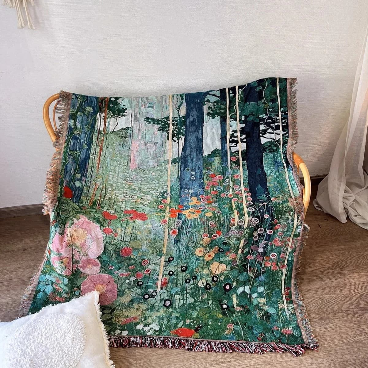 Klimt Titkos kert kárpit takaró kanapéra és fali dekorációnak