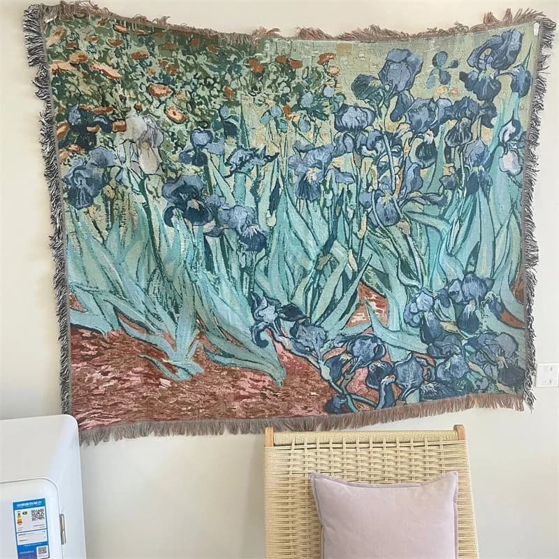 Van Gogh művészeti tapestry takaró pamutkeverék fali dekoráció