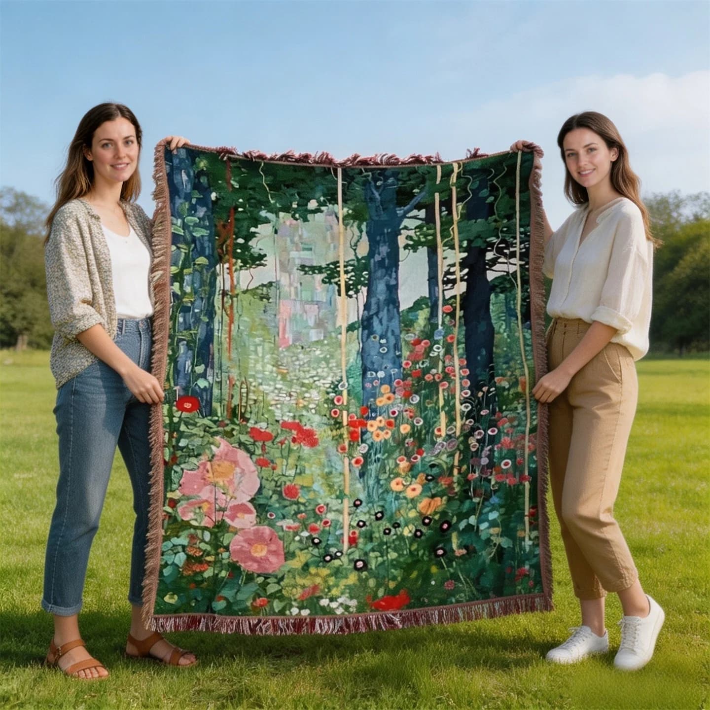Klimt Titkos kert kárpit takaró kanapéra és fali dekorációnak