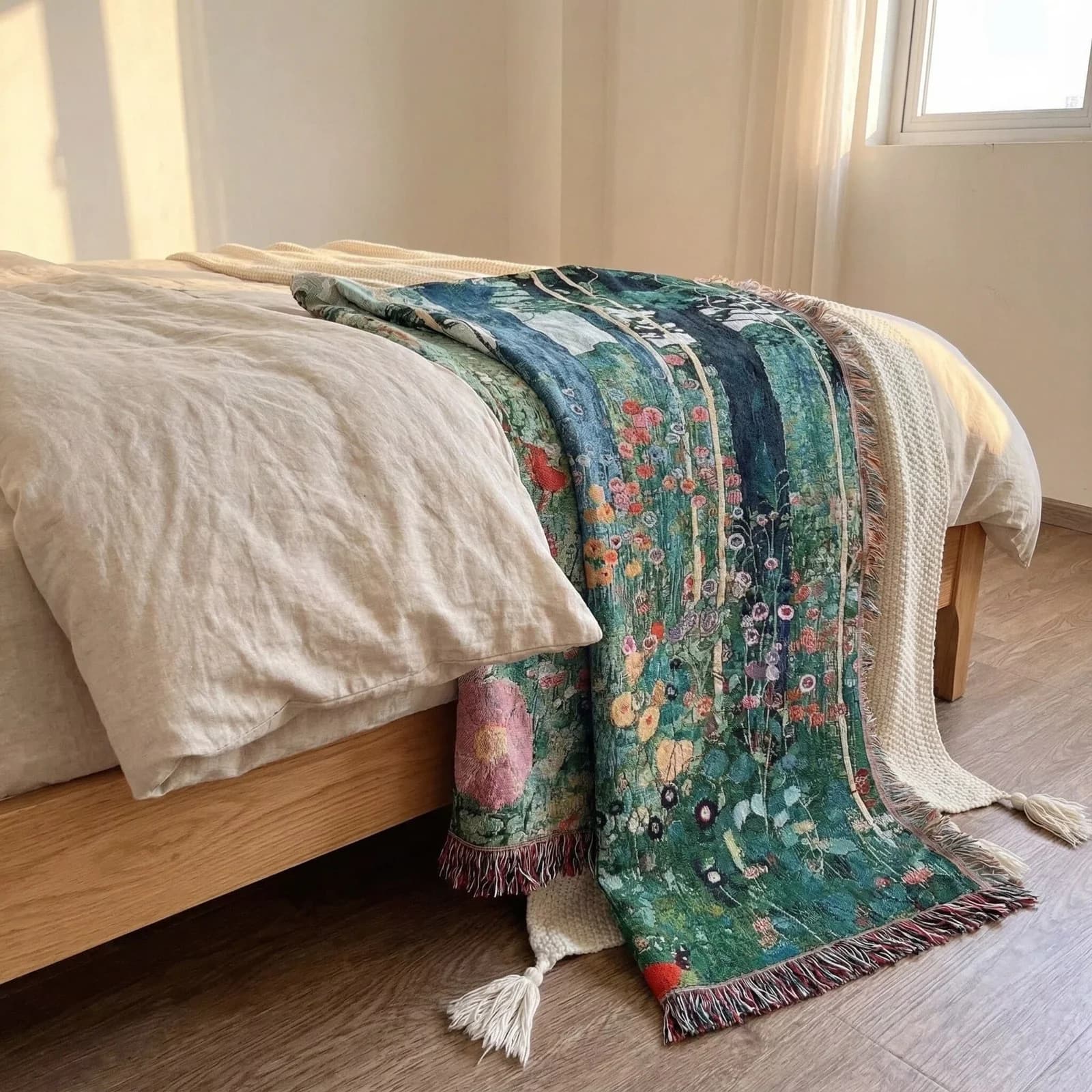 Klimt Titkos kert kárpit takaró kanapéra és fali dekorációnak